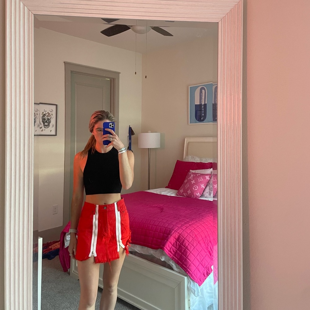 Carmar Mini Skirt in Red